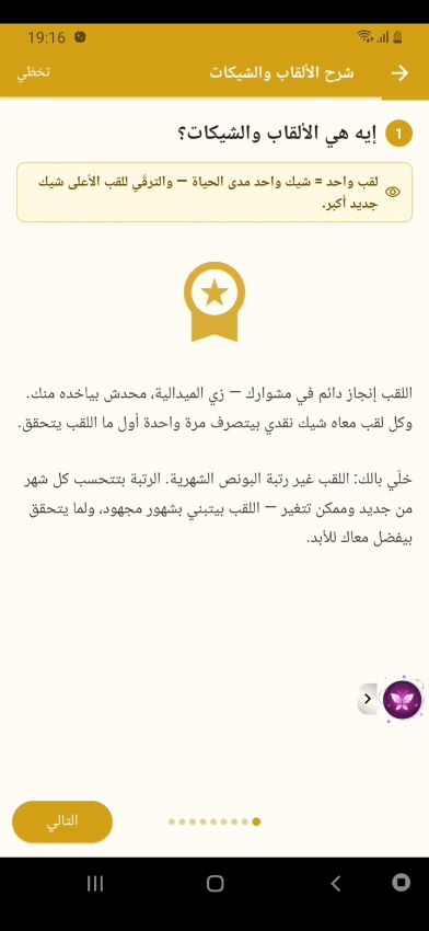 شرح قسم الألقاب والشيكات